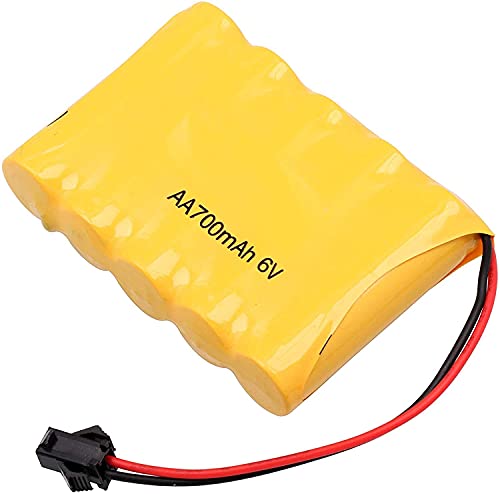 YUNIQUE ESPANA 1 Pieza Batería Recargable 6V 700mAh AA Ni-CD Packs SM 2P Plug para Juguetes Power Bank + Cargador