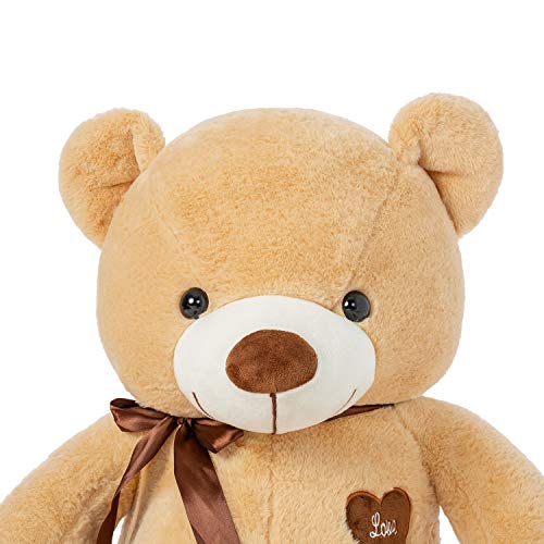 YunNasi Osito de Peluche Gigante Animal de Felpa Grande 100cm/39 Inches Teddy Juguetes de Peluche con Cinta