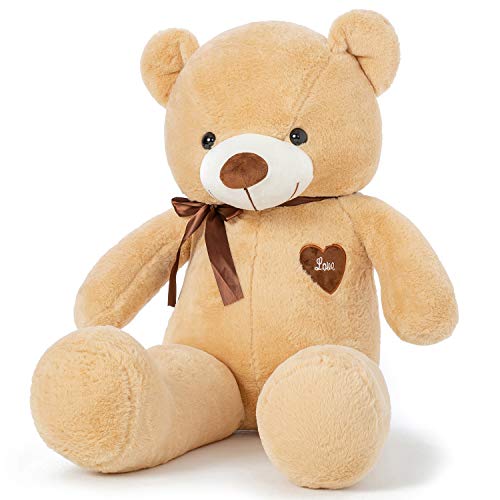 YunNasi Osito de Peluche Gigante Animal de Felpa Grande 100cm/39 Inches Teddy Juguetes de Peluche con Cinta