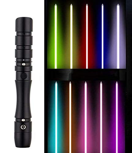 Y&Z Juguete de Sonido Brillante de Star Wars, Cambio de Color RGB 11, Luke Star Black Series Skywalker Foc Lightsaber Jedi Blue Vader Sword, Juguete de Regalo para Cosplay, Silver