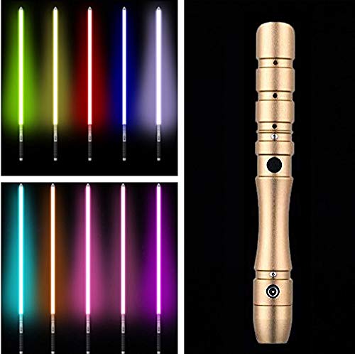 Y&Z Juguete de Sonido Brillante de Star Wars, Cambio de Color RGB 11, Luke Star Black Series Skywalker Foc Lightsaber Jedi Blue Vader Sword, Juguete de Regalo para Cosplay, Silver