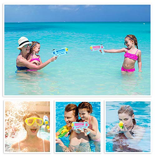 Zaloife Pistola de Agua Juguete de los Niños, Water Pistol 350ml para Batalla Jardín Juguete Rociador Fiestas de Verano al Aire Libre Infantil Batalla de Agua, Playa, Piscina, 2 Pack