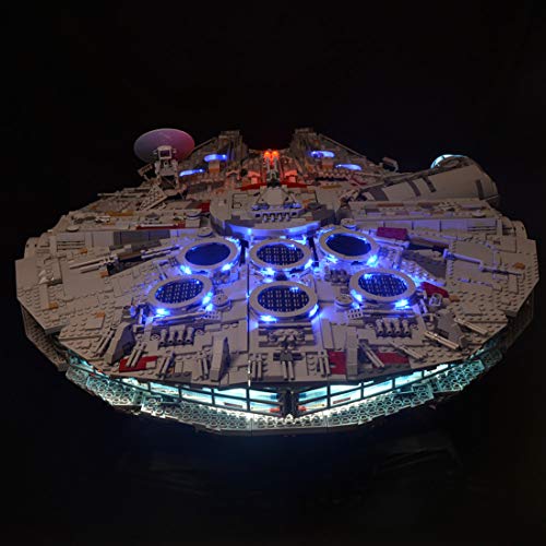 ZCXX Juego de luces LED compatibles con Lego 75192 Millennium Falcon, sin set Lego