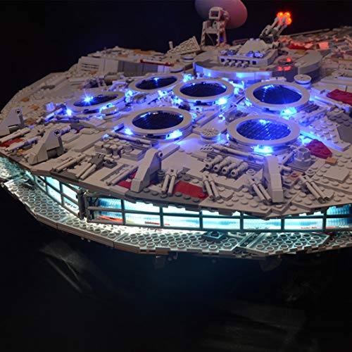 ZCXX Juego de luces LED compatibles con Lego 75192 Millennium Falcon, sin set Lego