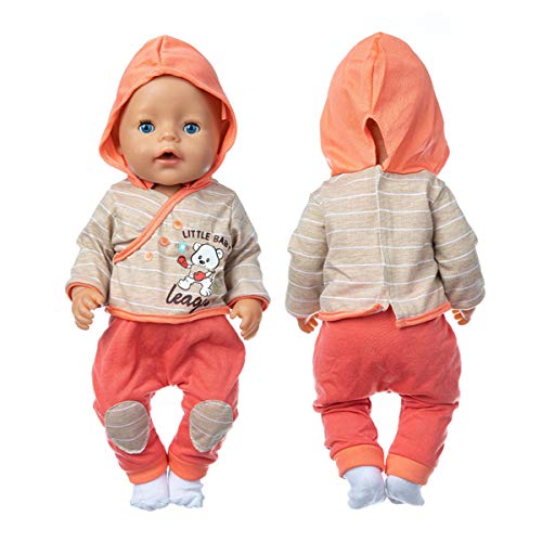 ZEEREE Ropa para Muñecos Bebé New Born Baby Doll, Trajes 17-18 "Ropa de Muñecas para Bebés (40-45 cm)