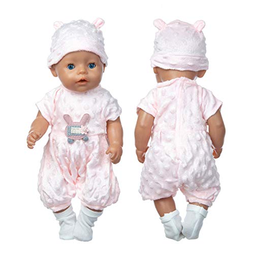 ZEEREE Ropa para Muñecos Bebé New Born Baby Doll, Trajes 17-18 "Ropa de Muñecas para Bebés (40-45 cm)