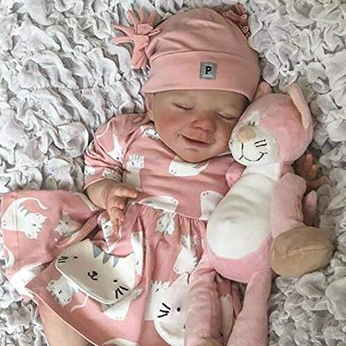 ZHANGYY Muñecas Reborn 47cm Muñeca Recién Nacida e Bebé Silicona Cuerpo Completo Realista e Recién Nacido Bebés Renacidos Muñeca para Dormir para Niños Pequeños Regalos