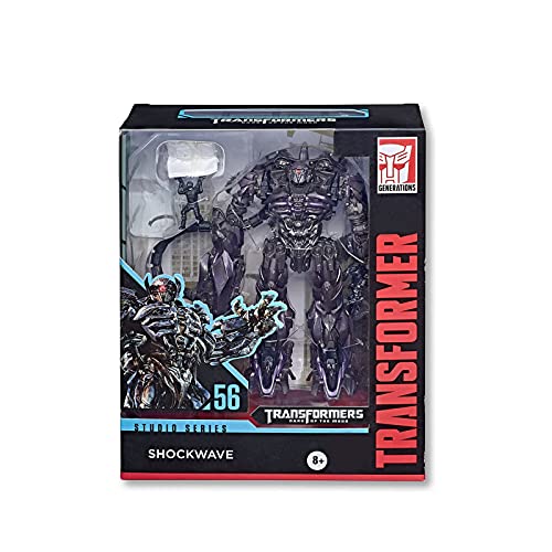 ZHJNBY Transformer Juguete Dark of The Moon Studio Series 56 Leader Class Shockwave Figura de Acción para niños de 8 años en adelante, 8.5 Pulgadas