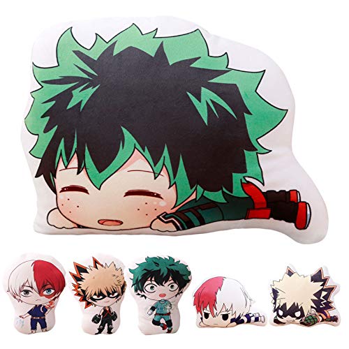 Zhongkaihua My Hero Academia almohada felpa Izuku Midoriya/Bakugou Katsuki/Todoroki Shoto impresión 3D felpa cojín anime almohada muñeca juguetes