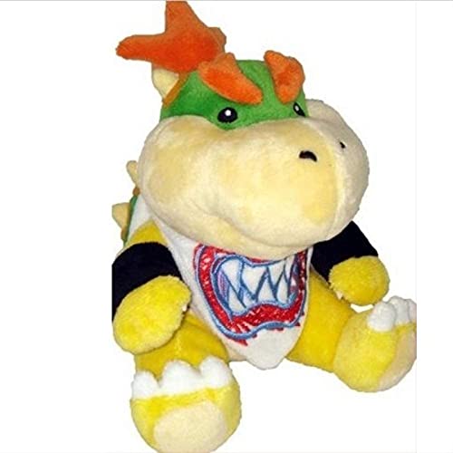 zhouhua71 Juego Super Mario Bowser Koopa Bowser JR Peluches de Peluche Dragón de Fuego Muñeco de Peluche Hermanos Bowser Jr Juguetes de Peluche Realistas de Dibujos Animados Muñecos de peluche18cm