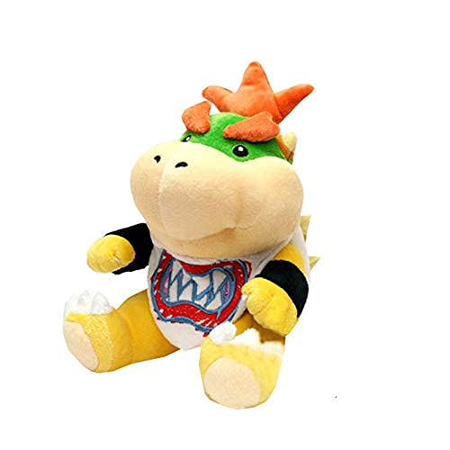 zhouhua71 Juego Super Mario Bowser Koopa Bowser JR Peluches de Peluche Dragón de Fuego Muñeco de Peluche Hermanos Bowser Jr Juguetes de Peluche Realistas de Dibujos Animados Muñecos de peluche18cm