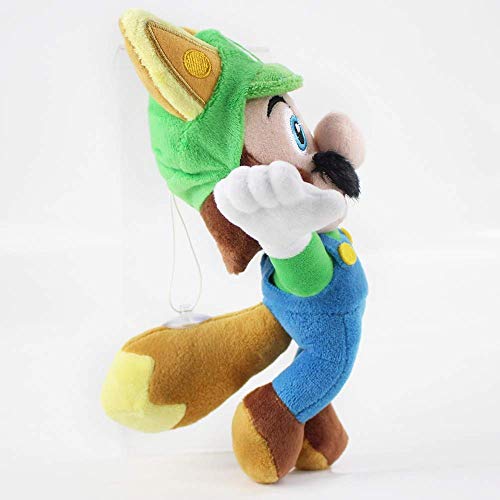 ZHTY Super Mary Plush 3pcs / Lot 20cm 3 Estilos Super Mario 3D Land Land Peluche Toys Mario Luigi Cosplay Mapache Cat Fox Animals Soft Relleno Muñecas Regalos para niños Song