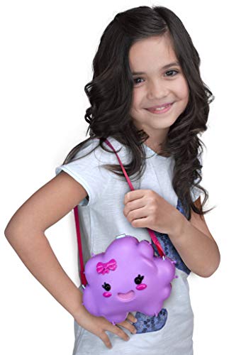 ZIWIES- Bolso Nube Purpurina y 8 figuritas coleccionables, niñas de 4 a 8 Años (Famosa 700015603)