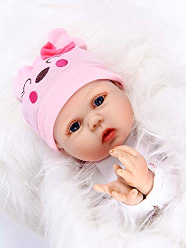 ZIYIUI 22pulgadas 55cm Reborn Silicona Blanda niñas Verdadero Baby Recien Nacidos Originales Toddler Dolls Nino Mayores de 3 años Juguete Bebe