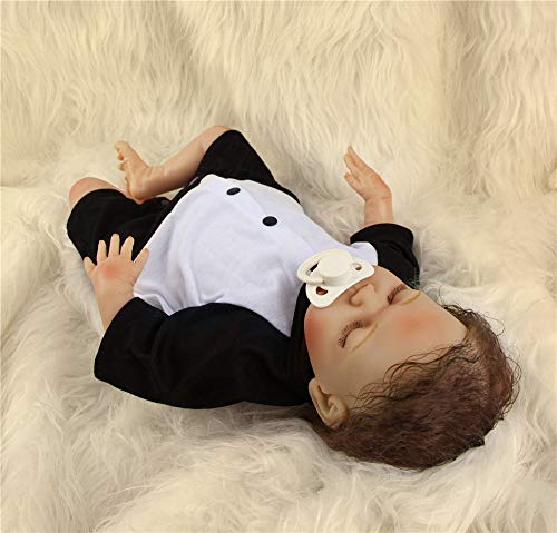 ZIYIUI Bebes Reborn niñas Muñecas Reborn Silicona Reales Recien Nacidos Toddler niño Realista Baby Dolls Girls Ojos Abiertos Baratos Muñecos Reborn Originales Bebe Reborn Verdadero 55 Cm (1)