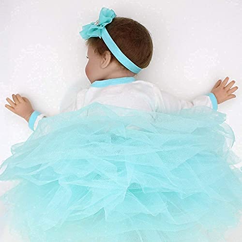 ZIYIUI Lifelike Reborn Bebé Niñas 22 Pulgadas 55cm Vinilo de Silicona Realista Hecho a Mano Reborn Muñecas para Niñas Juguetes Reborn Baby Dolls