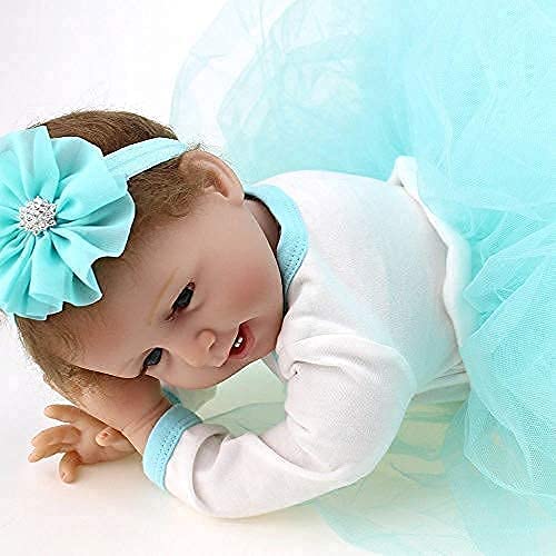 ZIYIUI Lifelike Reborn Bebé Niñas 22 Pulgadas 55cm Vinilo de Silicona Realista Hecho a Mano Reborn Muñecas para Niñas Juguetes Reborn Baby Dolls