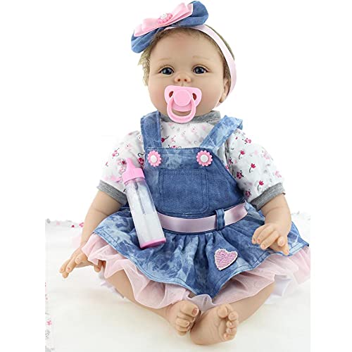 ZIYIUI Muñecas Reborn Bebé Niña 22 Pulgadas 55cm Silicone Morbido Vinile Bebes Reborn Baratos Bebé Reborn Barato Juguetes Bebes Reborn Regali di Natale Reborn Dolls