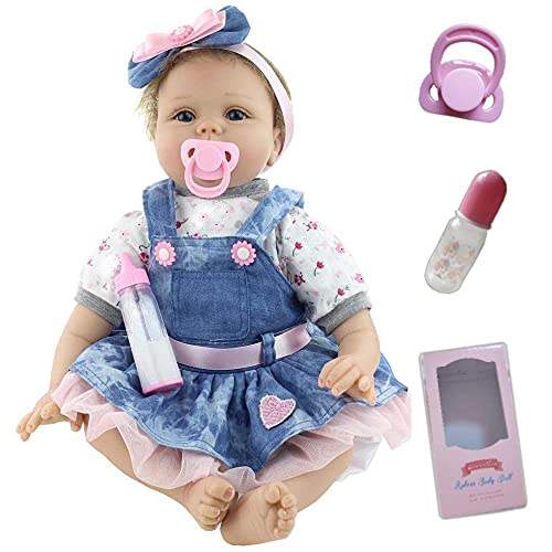 ZIYIUI Muñecas Reborn Bebé Niña 22 Pulgadas 55cm Silicone Morbido Vinile Bebes Reborn Baratos Bebé Reborn Barato Juguetes Bebes Reborn Regali di Natale Reborn Dolls