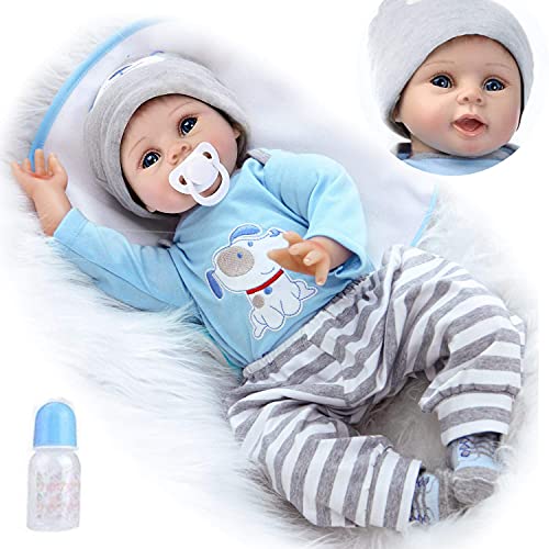 ZIYIUI Realista 55 cm Bebe Reborn Niño Muñeca Reborn Babys Dolls Silicona Hecha a Mano Recién Nacido 22 Pulgadas Niños Juguete Regalo