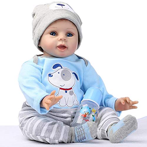 ZIYIUI Realista 55 cm Bebe Reborn Niño Muñeca Reborn Babys Dolls Silicona Hecha a Mano Recién Nacido 22 Pulgadas Niños Juguete Regalo