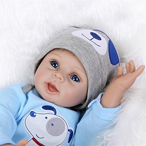 ZIYIUI Realista 55 cm Bebe Reborn Niño Muñeca Reborn Babys Dolls Silicona Hecha a Mano Recién Nacido 22 Pulgadas Niños Juguete Regalo