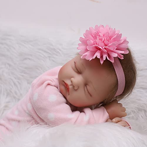 ZIYIUI Realista Muñecas Reborn 22 Pulgadas 55 Cm Bebe Reborn Niña Suave Vinilo de Silicona Recién Nacido Niño Niña Regalo Juguete Reborn Dolls