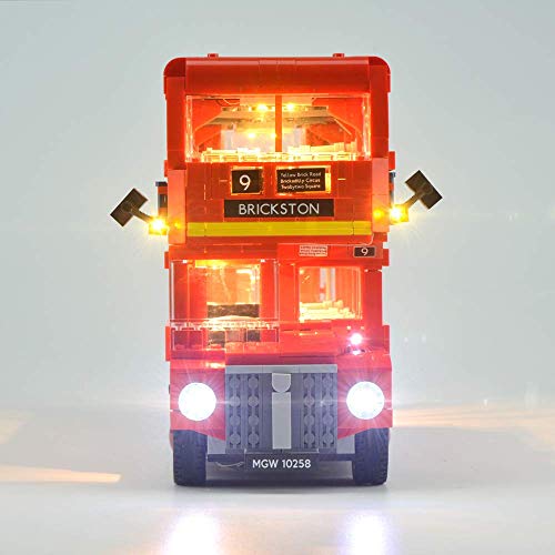 ZJLA Juego de iluminación LED para Lego 10258 Creator London Bus (no incluye modelo Lego)