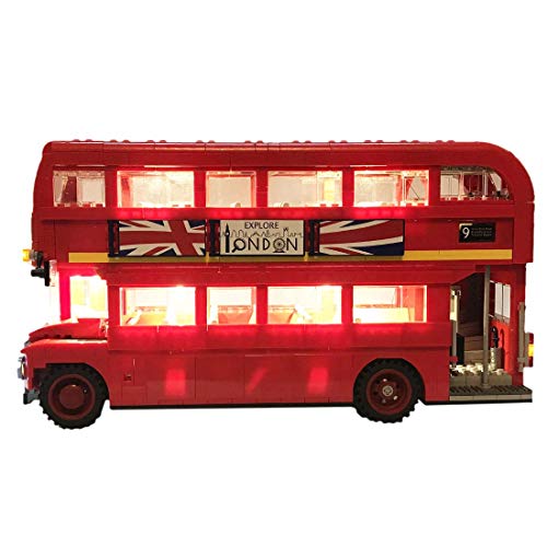 ZJLA Juego de luces para Lego Creator London Bus 10258, enchufe USB adecuado para Lego 10258