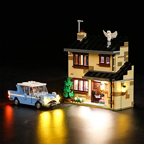 ZJLA Kit de iluminación LED alimentado por USB, bonito complemento para Lego Harry Potter 4 Privet Drive, juego de luces LED compatible con Lego 75968 (LED incluido solamente, sin kit LEGO)