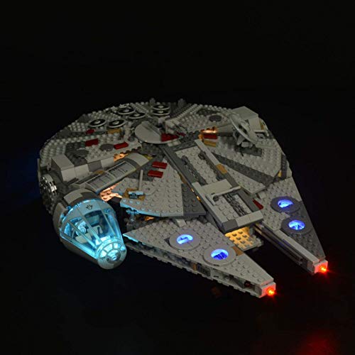 ZJLA Kit de iluminación LED para Lego Star Wars Millennium Falcon, kit de actualización compatible con Lego 75257 modelo de bloques de construcción (no incluye el juego de Lego)