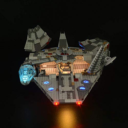 ZJLA Kit de iluminación LED para Lego Star Wars Millennium Falcon, kit de actualización compatible con Lego 75257 modelo de bloques de construcción (no incluye el juego de Lego)