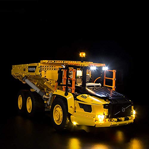 ZJLA Kit de luces LED para Lego 42114 Technic 6x6 Volvo Articulated Hauler RC Truck (no incluye modelo Lego)