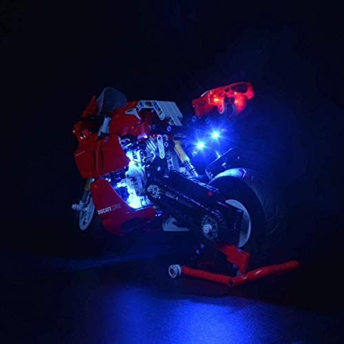 ZJLA Kit de luz LED de actualización para Lego 42107 Technic Ducati Panigale V4 R Moto Modelo Bloques de construcción (no incluye modelo Lego)