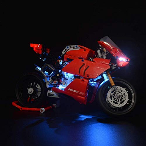 ZJLA Kit de luz LED de actualización para Lego 42107 Technic Ducati Panigale V4 R Moto Modelo Bloques de construcción (no incluye modelo Lego)