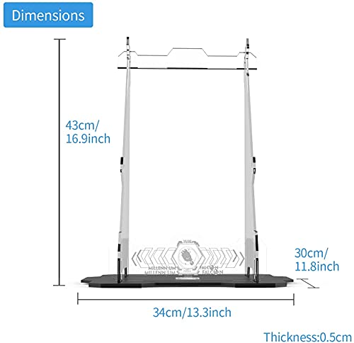 ZJLB Soporte de exhibición transparente y transparente, acrílico para Lego Millennium Falcon 75192 Star Wars Building Block Model Set, vertical duradero y estable (sólo soporte, sin ladrillos)