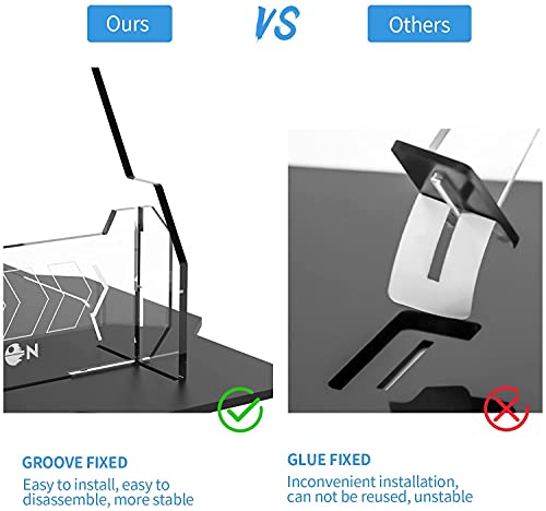 ZJLB Soporte de exhibición transparente y transparente, acrílico para Lego Millennium Falcon 75192 Star Wars Building Block Model Set, vertical duradero y estable (sólo soporte, sin ladrillos)