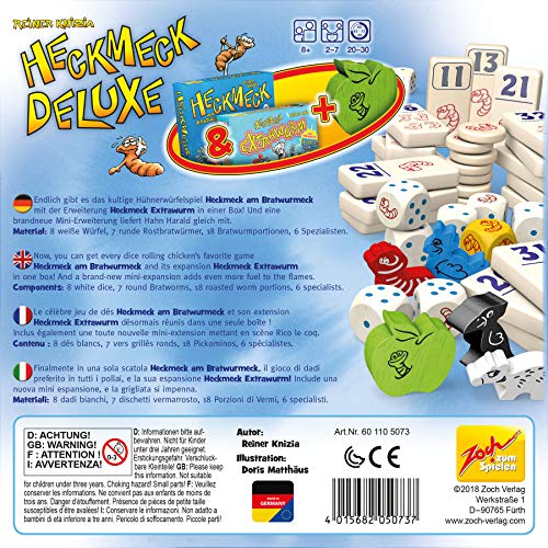 Zoch Heckmeck Deluxe 601105073 Juego de Dados turbulentos en una práctica Caja de Metal, a Partir de 8 años