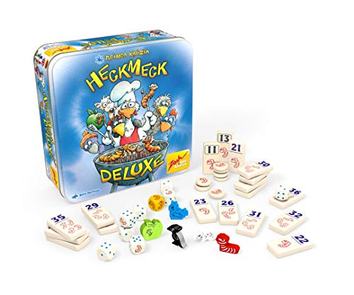 Zoch Heckmeck Deluxe 601105073 Juego de Dados turbulentos en una práctica Caja de Metal, a Partir de 8 años