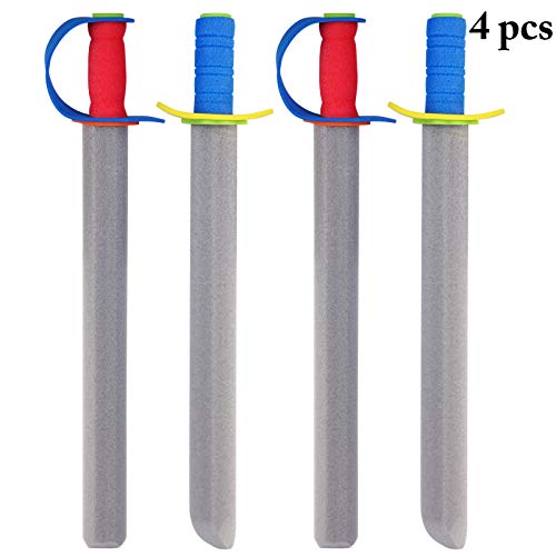 ZOYLINK 4 Piezas Espada De Juguete Espada De Espuma Juguete Divertido para Armas Juguete De Simulación para Niños