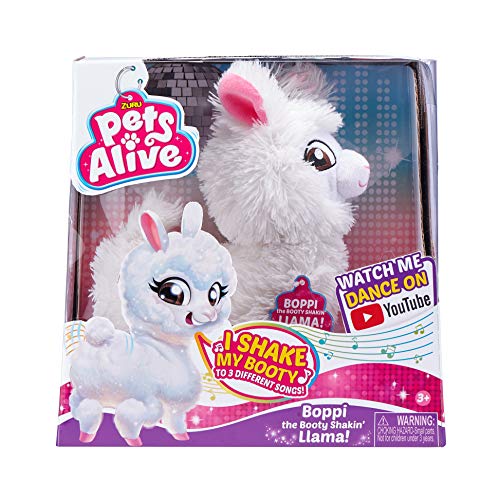 Zuru Pets Alive Lama Serie 1 9515 - Peluche de Llama Bailando con Cabeza y Trasero