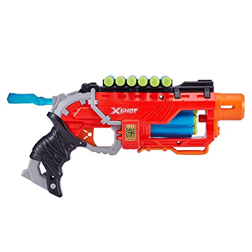 Zuru X-Shot Attack Ataque Dino Striker Espuma Blaster (16 Dardos, 4 Huevos), Color (4866-S001)