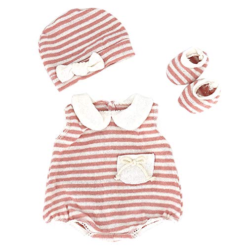 ZWOOS Ropa de Muñecas para New Born Baby Doll, Lindo Atuendo con Sombrero y Calcetines para 18 " Muñecas (40-45 cm)