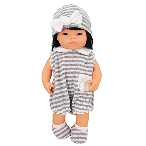 ZWOOS Ropa de Muñecas para New Born Baby Doll, Lindo Atuendo con Sombrero y Calcetines para Muñecas 35-43 cm