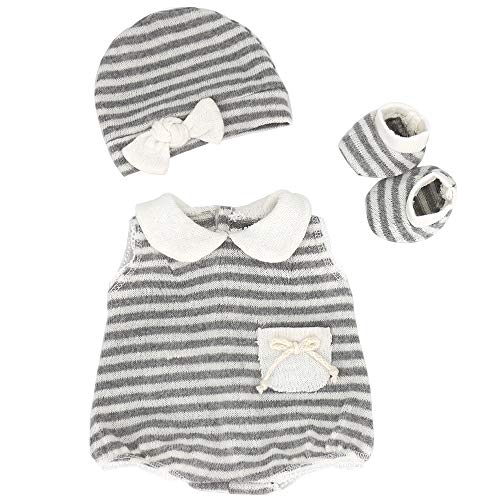 ZWOOS Ropa de Muñecas para New Born Baby Doll, Lindo Atuendo con Sombrero y Calcetines para Muñecas 35-43 cm