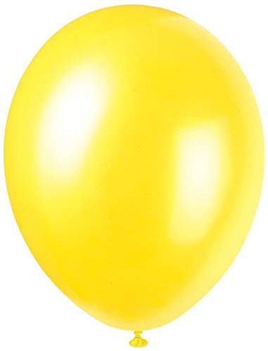 100 globos para fiestas, globos de látex para helio o graduación, globos, bodas, fiestas, decoración, cumpleaños, aniversario (amarillo)