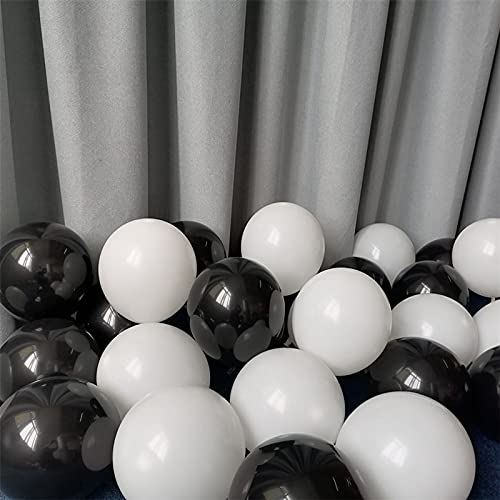 100 piezas de vino tinto Globos blancos y negros Globos de cumpleaños negros Globos de helio de látex Globos blancos y negros Globos de látex rojos Globos de helio negros para decoraciones de fiesta