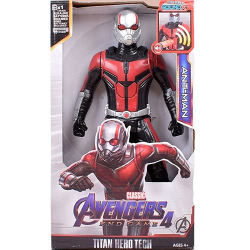 12''/30cm Marvel Avengers Hulk Capitán América Spiderman Wolverine Venom Iron Man Thor Groot Figuras de Acción Juguete para Regalos de Niños (Antman with Box)