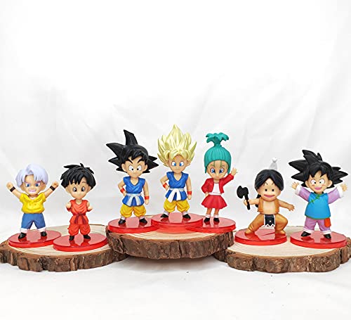 13 pcs/set Dragon Ball Mini figuras Goku Vegeta Trunks muñeca PVC juego de figuras de acción pequeñas figuras de juguete de ajedrez para niños regalo de cumpleaños