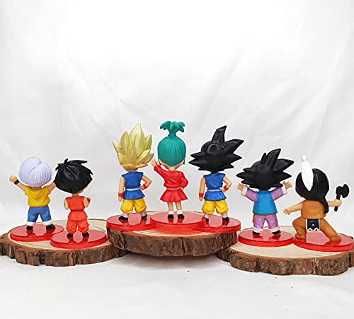 13 pcs/set Dragon Ball Mini figuras Goku Vegeta Trunks muñeca PVC juego de figuras de acción pequeñas figuras de juguete de ajedrez para niños regalo de cumpleaños